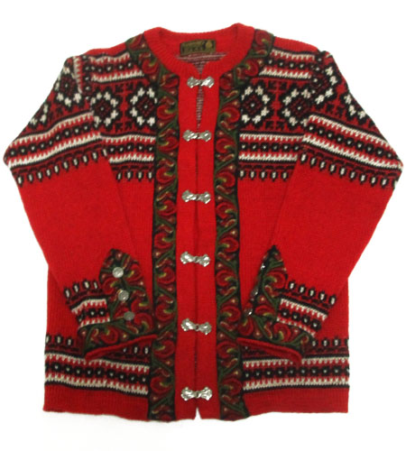 [古着/USED] 80's ノルウェー製　ノルディックカーディガン