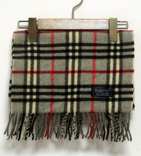 [古着/USED] 80's イングランド製 バーバリー　カシミアマフラー