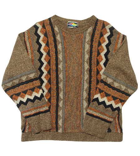 [古着/USED] 80's ブルガリア製 イタリア製　3Dセーター