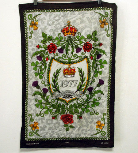 [古着/USED] 70's イングランド製 シルバージュビリー　ティータオル