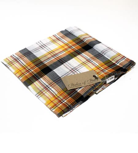 [新品]  イタリア製 イタルカ　マドラスチェック　ストール