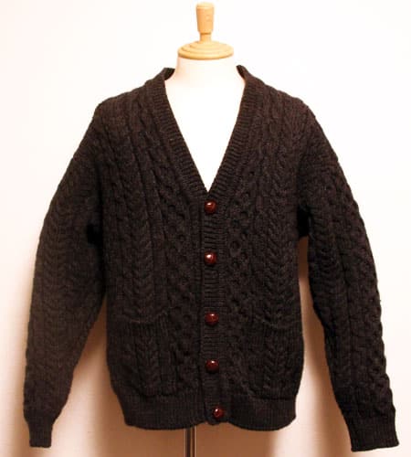 [古着/USED]  アイルランド製 ジョンモロイ　アランカーディガン