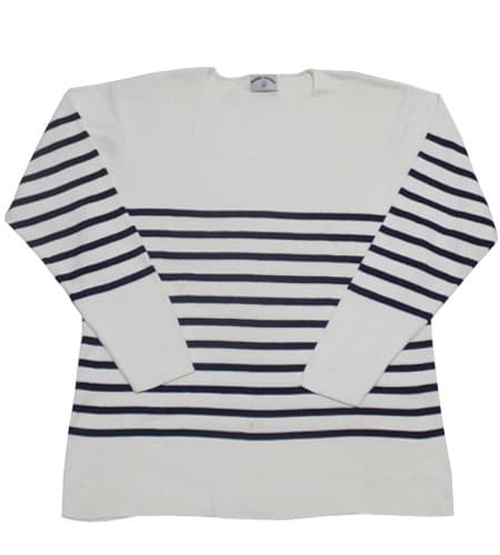 [古着/USED]  フランス製 マリーンボーダーカットソー