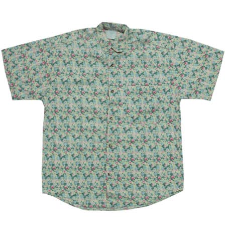 [古着/USED]  フランス製 NAFNAF　リバティーパターンシャツ