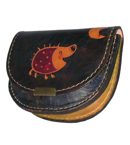 [古着/USED]   レザー　ハリネズミの小銭入れ